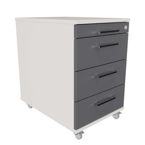 Rollcontainer 60cm tief - mit, 3