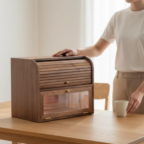 Walnussholz tassenschrank - walnussholz,